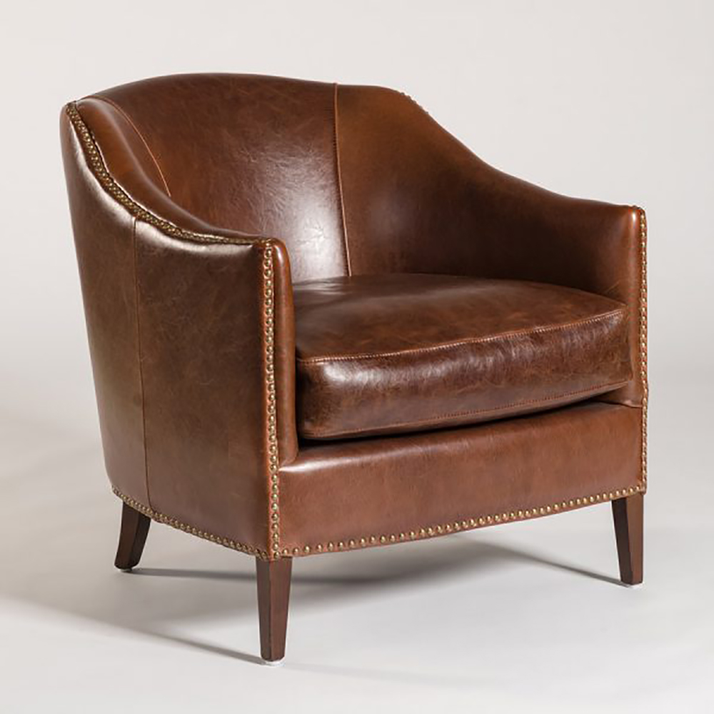 Madison Occasional Chair AT28201-AS Antique Saddle Leather