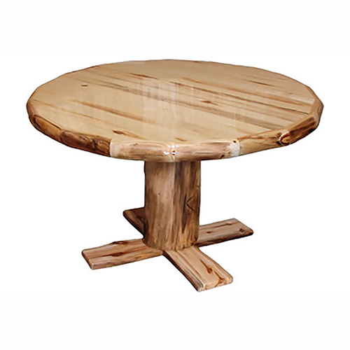 aspen log dining table