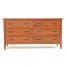 Denver 6 Drawer Dresser – Solid Cherry Wood 88425-WC