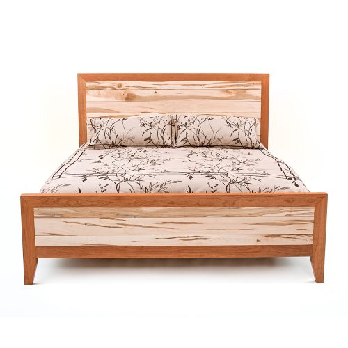 Denver Bed -Cherry-Maple Mix Tapered Legs 88440-WCM