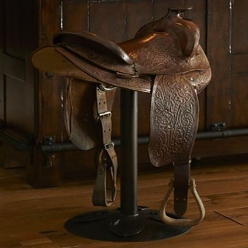 Authentic Western Saddle Bar Stools Trl, Leather Saddle Bar Stools 24