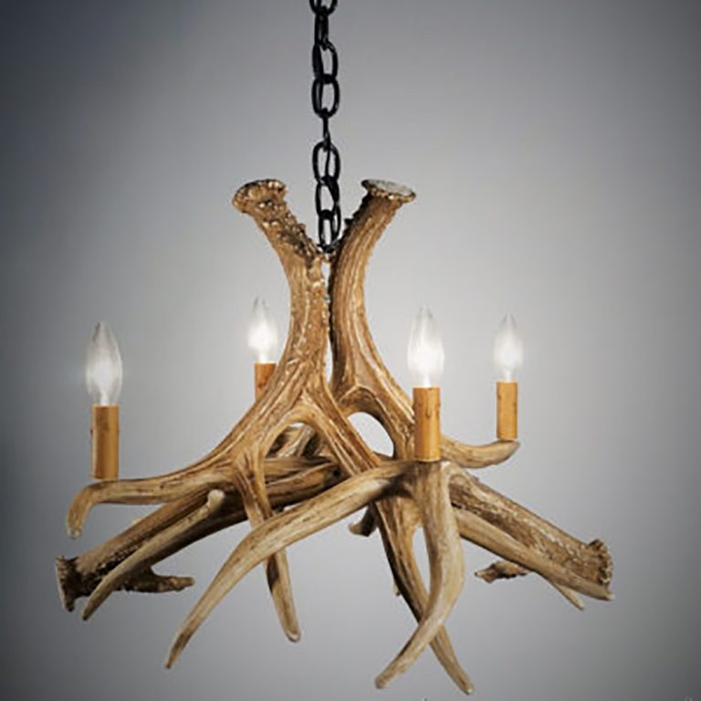 Wagon Wheel Mule Deer Antler Chandelier The Refuge Lifestyle