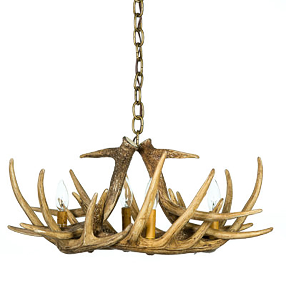small Faux antler chandelier