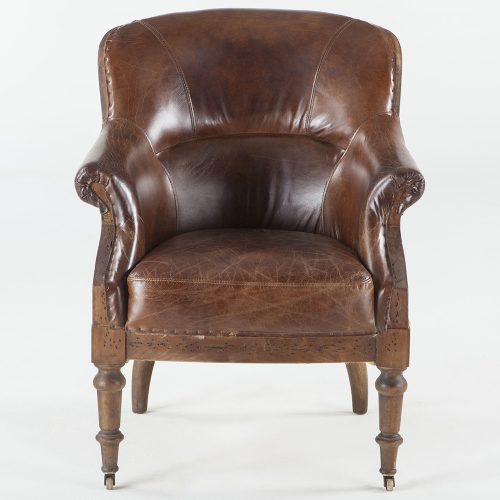 Shakespeare Leather Arm Chair
