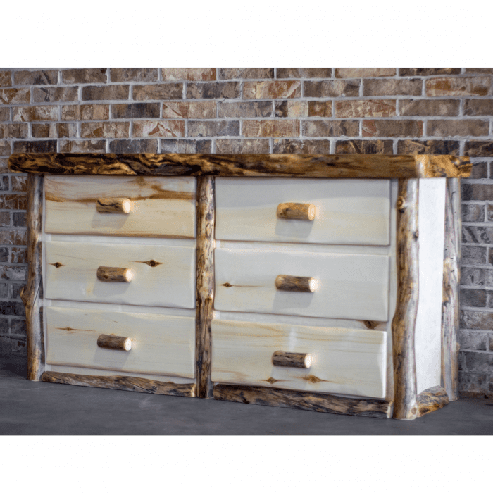 Aspen Log 6 Drawer Dresser