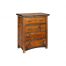 Mossy Oak Carver Point 4 Drawer Chest with Natural Bark & Walnut Top