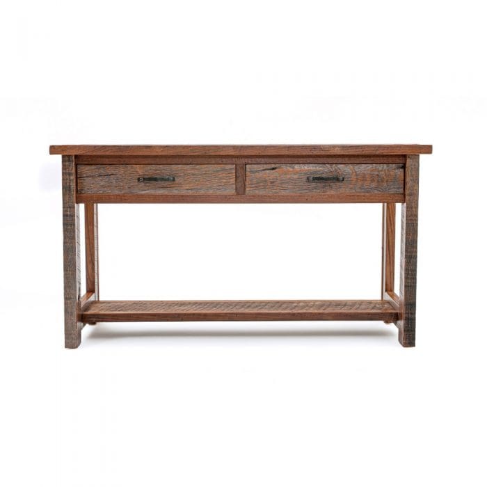 Copperhead 2 Drawer Sofa Table with Copper